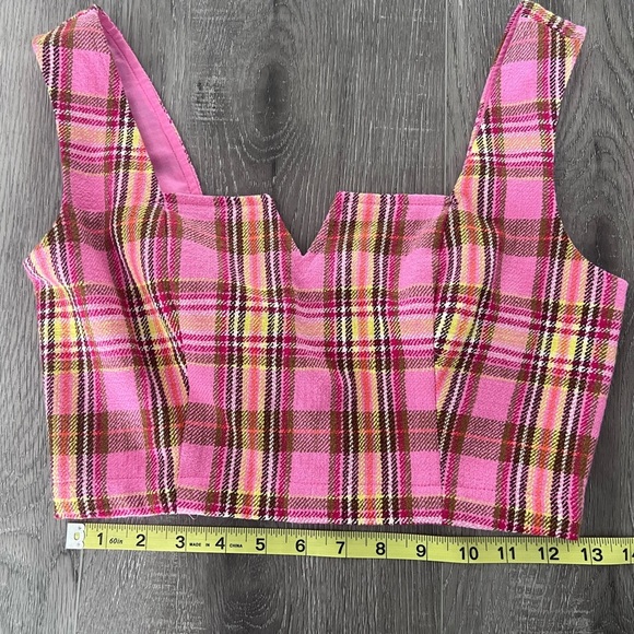 Maeve Plaid Corset Top - Picture 4 of 5